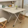Mesa dobrável Mesa de jantar doméstica Aluguel de casa Sala de jantar Mesa pequena Dormitório Barraca portátil ao ar livre Mesa quadrada simples