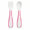 Tenedor y Cuchara de Entrenamiento para Niños Alimento Complementario para Bebés Mango Curvo Set de Cuchara y Tenedor para Comer Solo Vajilla para Bebés y Niños Pequeños En Stock Venta al Por Mayor