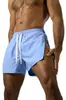 Pantalones Cortos Casuales para Hombre con Cremallera Lateral, Pantalones Cortos de Verano de Secado Rápido, Pantalones Cortos Deportivos de Running de Moda para Hombre, Transfronterizo