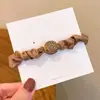 Elástico de cabelo de malha com estampa de leopardo de alta elasticidade, anel de cabelo de organza elegante e estiloso, acessório de cabelo para meninas
