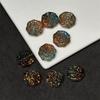 Cuentas de Cristal 15mm Redondas Flor Marca Caisson Base de Loto Cuentas Souvenir de Transmisión en Vivo Pulsera DIY Accesorios para Pulsera