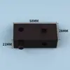 Venta al por mayor de fábrica muebles accesorios fijos de plástico ángulo recto 90 grados conector de plástico de dos ángulos en forma de L desigual