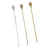 Horquilla de aleación china con forma de capullo de flor, antigua, DIY, adorno para la cabeza para ropa china, pasador para el cabello, accesorios, galvanoplastia electroforética, accesorio para el cabello tembloroso de una palabra