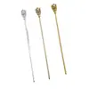 Horquilla de Flor de Aleación Estilo Chino Brote Antiguo DIY Accesorio para el Cabello Hanfu Accesorios para Horquillas Adorno para el Cabello Galvanizado