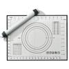 Set de Utensilios de Repostería Casera Listos para Usar Rodillo de Silicona Integrado de Grosor Ajustable Set de Tapete para Hornear