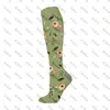Nuevos Calcetines de Compresión con Estampado de Girasol, Calcetines de Compresión para Correr, Saltar la Cuerda, Ciclismo, Calcetines Altos para Pantorrilla, Calcetines Deportivos para Mujer al por Mayor