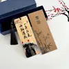 Marcador de Bambú con Estilo Chino Clásico Integridad Cultural Creativo Etiqueta de Madera Regalo Hecho a Mano