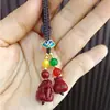 Colección de Llaveros Arena Púrpura Oro Cinabrio, Colgante, Colgante para Bolso Año Zodiacal Arena Púrpura Oro, Suministro para Vendedores Ambulantes, Venta al por Mayor de Joyería
