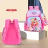 Estuche de Lápices de Dibujos Animados Reductor de Peso y Protector de Columna Vertebral Mochila Escolar para Estudiantes de Primaria Grados 2-5