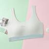Ropa interior sin costuras para niñas Estudiantes de secundaria y preparatoria Período de desarrollo Copa fija integrada Pecho envuelto Chaleco anti-movimiento para niñas