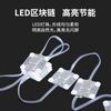Luz Blockchain 220V 4LED Caja de Luz de Cartón Tira de Luz 6W Película Suave Techo Tira de Luz Difusa Exterior Alto Voltaje Impermeable
