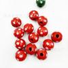Nuevos accesorios de joyería DIY 16 mm cuentas de madera de loto estampadas punto lunares adornos de cuentas de madera colores mixtos variados cuentas redondas