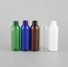 Botella redonda de hombro de 60 ml con bomba de tapón bomba de clip empaque cosmético emulsión desinfectante de manos botella vacía de PET para dividir