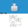Braço Robótico Tianxing Cabeça Grande Ventosa a Vácuo Pneumática Bico de Sucção de Silicone SP-10 DP-12 MP-20 Camadas 1, 2, 3