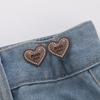 Fivela Artefato de Afunilamento da Cintura Amor, Sem Ferramentas, Removível, Botão de Afunilamento da Cintura Sem Pregos, Cintura de Jeans, Grande Mudança
