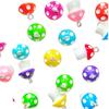 Colgante de Resina Simulación 8 Colores Transfronterizo 6 Puntos Hongo Pequeño Accesorios DIY para Aretes Pulsera Llavero Colgante