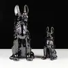 Perro de Cerámica Tang Sancai Adornos de Perro Perro del Zodiaco Decoraciones para el Hogar Decoración de Vestíbulo Perro Lobo Regalo de Inauguración