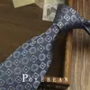 Gravata Marrom Retrô Listrada com Flores Estilo Coreano Amarrada à Mão para Homens Britânica 8cm Formal Anfitrião Negócios Casamento Noivo