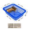 Cesta de Verduras Cesta de Plástico Marco Rectangular Pequeña Lavado Comercial Almacén Distribución Drenaje Blanco Engrosado Almacenamiento Malatang