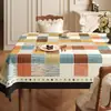 Mantel Estilo Nuevo 2025 Impermeable, Resistente al Aceite, Resistente al Calor, No Requiere Lavado, Mantel Retro Americano, Tapete Protector de Escritorio, Sensación de Lujo Ligero y Gama Alta