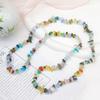 Cuentas sueltas de grava de forma irregular, accesorios de joyería DIY, cuentas de pulsera semiacabadas de grava de cristal de piedra de colores