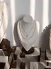 Soporte de Exhibición de Joyería de Nogal Modelo Percha para Collares de Cuello Anillos de Joyería Pulseras Adornos de Exhibición para Tienda de Mercado