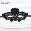 Máscara de Halloween Accesorios para Transmisión en Vivo Mascarada Gótica Cosplay Máscara de Encaje Negro Máscara para Ojos de Adulto