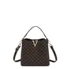 Bolso Cubo de Alta Gama para Comercio Exterior Bolso de Mujer 2026 Nuevo Estilo Estampado Retro Versátil Moderno Bolso de Hombro Cruzado de Lujo Ligero