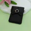 Porta-Cartões Florido Listrado Estilo Pequeno e Perfumado do Fabricante Porta-Cartões Porta-Moedas Capa para Celular com Cordão Alça de Ombro Bolsa Pequena para Pendurar no Pescoço