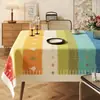 Toalha de Mesa Dopamina Impermeável à Prova de Óleo Lavável Resistente ao Calor Vintage para Mesa de Jantar Luxo Leve Alta Qualidade Retangular para Mesa de Centro