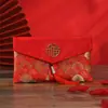 Envelopes Vermelhos Criativos com Tecido Estampado de Nuvens, Caracteres de Sorte e Borlas Exquisitas - Item Quente no Atacado