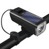 Luz de Bicicleta Linterna para Bicicleta de Montaña Luz de Bocina Luz de Carga Solar Exterior Ciclismo Nocturno Faro Recargable Transfronterizo