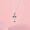 Collar Ruyi con Diseño de Nube de Plata S925 para Mujer, Nuevo Diseño Único, Cadena para Clavícula Fragmento de Hielo, Cadena para el Cuello, Regalo para el Festival Qixi