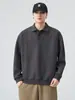 Ropa para Hombre Fengshe / Nueva Sudadera con Sudadera y Cuello Camisero de Manga Larga para Hombre Primavera y Otoño 2026 Sudadera Gruesa de 350g