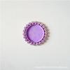 Resina Frozen 25 mm Gema del Tiempo Punta Perforada Base Accesorios para el Cabello para Niños Accesorios Broche