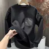 Moda Estudiante Lujo Ligero Estilo Simple Otoño Artístico Juvenil Versátil Hombre Sudadera con Capucha Holgada Temperamento Blanco Unisex