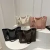 Bolso Tote de Gran Capacidad para el Trabajo, Bolso de Hombro Moderno Estampado, Bolso de Mano para Mujer, Bolso Retro de Nicho Coreano para Debajo del Brazo