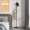 Perchero de Metal de Lujo Ligero, Perchero de Ropa de Gama Alta, de Pie para Sala de Estar, Dormitorio, Almacenamiento junto a la Cama, Estante de Almacenamiento Vertical de Acero