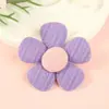 Aplique de flor de tela macaron, flor de cinco pétalos tejida, prenda semiacabada, accesorios para zapatos y sombreros, materiales semiacabados para DIY, venta al por mayor