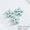 Flores coloridas de cerámica de cinco pétalos hechas a mano DIY materiales para decoración de joyas de collar pulsera accesorios