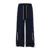 Outono/Inverno 2026 Novo Calça Corta-Vento Masculina 100% Fibra de Poliéster-150g Corte Solto Tamanho Grande Calças Casuais