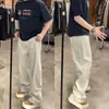 Diseño Masculino con Acabado de Alta Gama, Color Sólido Sencillo, Estilo Old Money Elegante y Único, Tela Lavada de Moda, Pantalones Casuales de Corte Tridimensional