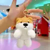 Lindo Bufanda Azul Marino Pato Peluche Colgante Llavero Decoración para Bolso de Pareja Muñeca Juguete Pequeño Juguete de Peluche