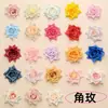 Cabezas de Flores de Rosa Artificiales (Ángulo Rosa) Ventas Directas de Fábrica Flores de Boda Diseño de Escena Exterior para Bodas Arco de Pared de Flores