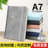 Cuaderno A7 Portátil Mini Portátil Pequeño Diario Libro de Bolsillo Engrosado Cuero Creativo Retro Simple