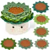 Paquete de Materiales de Crochet Más Vendido de Amazon Serie de Plantas Adornos de Flores en Maceta Regalos Soporte Dropshipping