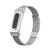 Correa de metal en stock para Fitbit Air, hebilla magnética milanesa, caja de metal de tres eslabones sólidos, modelo privado