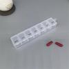 Porta-comprimidos Semanal Transfronteiriço com Vedação Flip-Top, Multicolorido, Organizador de Medicamentos para Uma Semana, 7 Compartimentos, Caixa de Armazenamento de Comprimidos de Grande Capacidade