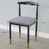 Silla de Comedor Nórdica Modelo Nuevo 2025 Juego de Mesa y Sillas de Comedor para Uso en el Hogar, Silla con Respaldo, Taburete de Estudio, Silla de Madera Sintética, Silla de Arte en Hierro Tipo Cuerno