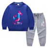 Conjunto de Ropa Infantil Transfronterizo Nuevo Primavera y Otoño 2026: Conjunto de Dos Piezas de Sudadera y Pantalón Largo para Niños, Atuendo de Algodón de Manga Larga para Bebé de Exportación